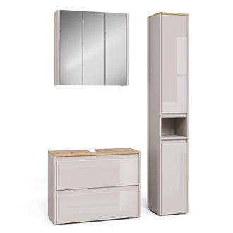 Vicco Juego De Muebles De Ba&ntilde;o De 3 Piezas Majest, Cachemira, 3 Piezas, Vicco