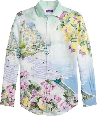 Ralph Lauren Purple Label Camicia in lino - Blu