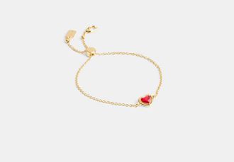 Coach Halo Heart Slider Bracelet