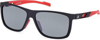 Adidas Sport SP0067 Polarized 05D Mens Sunglasses Black Size 60