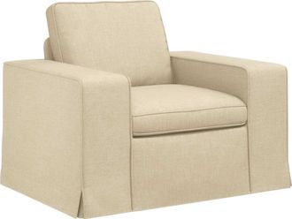 vidaXL Sof&aacute; Crema 103 X 80 X 82 Cm Tela Vidaxl