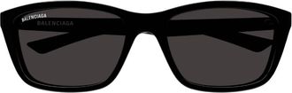 Balenciaga Grey Rectangular Unisex Sunglasses BB0403SK 001 58