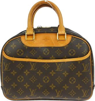Louis Vuitton Trouville Handbag Monogram Canvas Brown Canvas Handbag (Pre-Owned)
