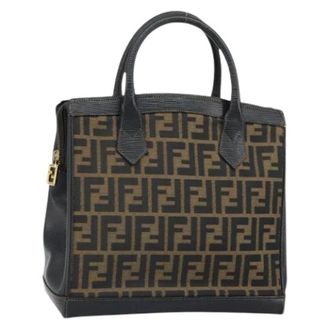 Fendi Pre-owned Vintage Canvas Handbag - Dames - Pre-owned - Bruin - Maat: ONE Size