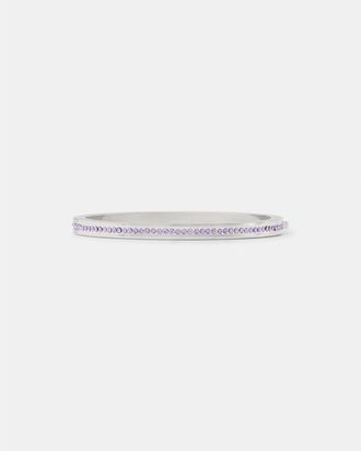 Kate Spade New York Womens Ring It Up Pave Bangle - Silver Cubic Zirconia - One Size
