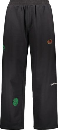 P.A.M. Casual broeken met kleurrijke details - Heren - Sweatpants - Zwart - M - Katoen - Broeken