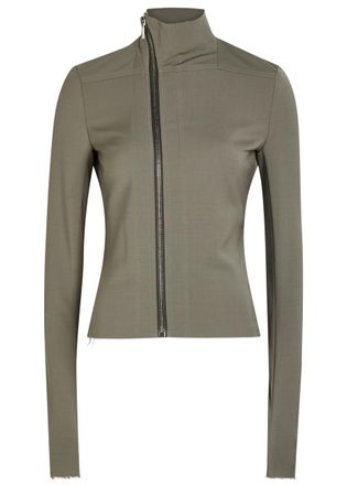 Rick Owens Gary Wool-blend Jacket - Light Grey - 42 (UK10 / S)