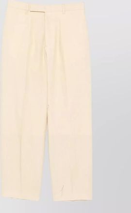 Paul Smith linen trousers front pleats belt loops back pockets