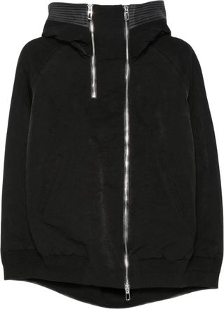 Duno Short Black Padded Cape-Style Jacket