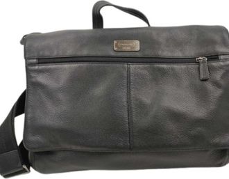 Coach Brown Leather Briefcase Handbag Shoulder Bag (Pre-Owned)