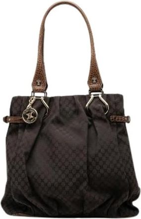 Celine Pre-owned Handbags, female, Brown, Size: ONE SIZE Pre-owned Canvas Handbag