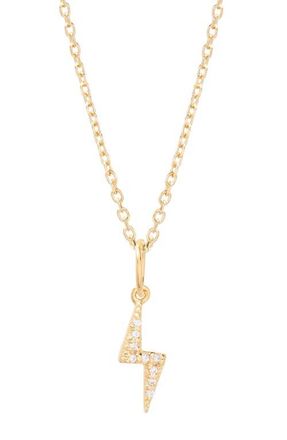 Brook & York Adeline Bolt Pendant Necklace in Gold at Nordstrom