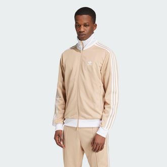 adidas Originals ADIDAS Originals Mens Adicolor Classics Track Top - Beige Cotton - Size X-Small