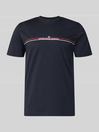 Christian Berg Regular Fit T-Shirt mit Logo-Print in Marine, Gr&ouml;&szlig;e 3XL