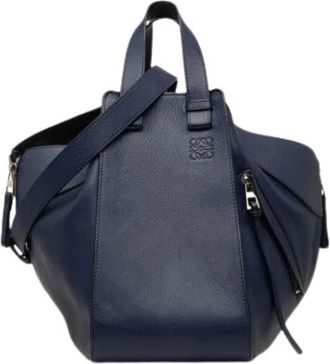 Loewe Pre-owned Handbag - Dames - Vintage Handtas - Blauw - ONE Size - Leer - Vintage