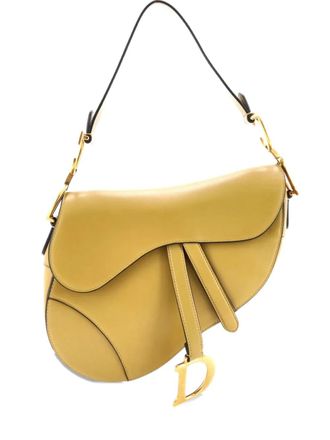 Dior Saddle Handbag Leather Medium shoulder bag - Giallo