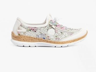 Rieker N42v1-90 Womens Trainers White/multi - Multicolour - Size UK 6.5