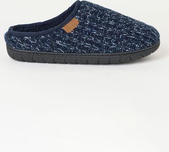 Fat Face FatFace Navy Daniel Flexi Knitted Mule Slipper