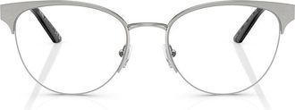 Versace VE12971002 Metal Cat-Eye Eyeglasses - Gold