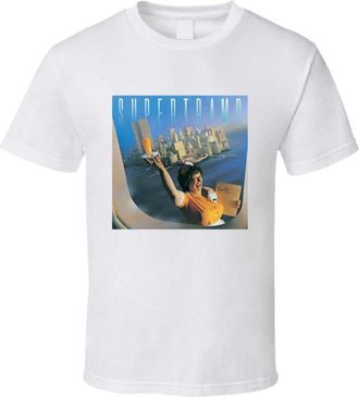 PRING Supertramp Breakfast in America T Shirt Tee Many Colors Fan Gift Summer Style Hip Hop Men T-Shirt Tops White XXL