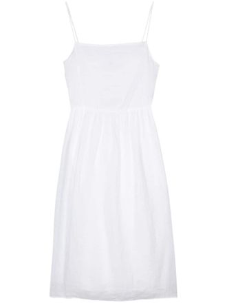 Tommy Hilfiger Abito midi con ricamo - Bianco