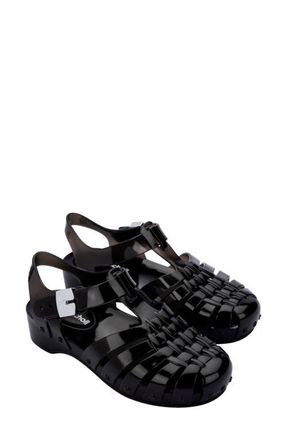 Melissa x Scholl Possession Pescura Ankle Strap Platform Fisherman Sandal in Black at Nordstrom, Size 10