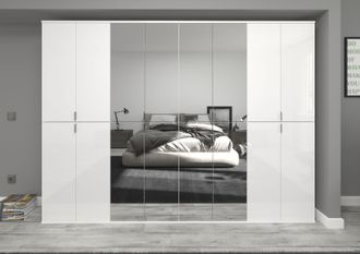 Inosign Garderoben-Set »Trondheim, Breite 244 cm, best. aus 4 Schränken, 16 Türen, 36 Fächer« Set, 4 Stk. tlg