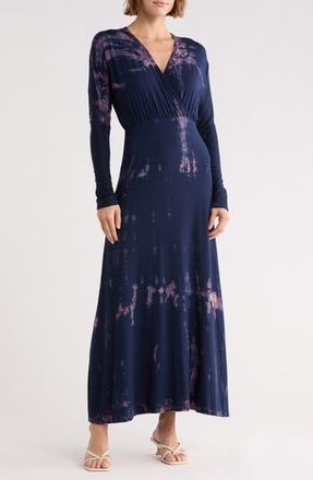 Go Couture Long Sleeve Maxi Dress in Dark Mauve at Nordstrom Rack, Size X-Large
