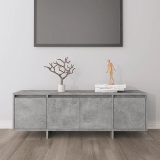 vidaXL Vidaxl - Mueble De Tv Madera Contrachapada Gris Hormig&oacute;n 120x30x40,5 Cm