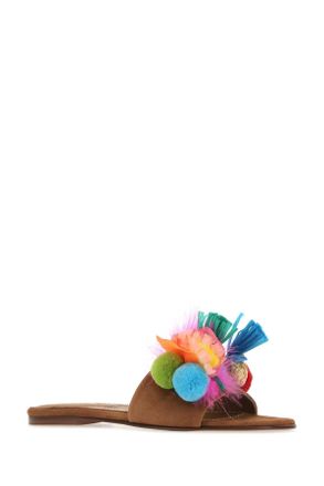 Alameda Turquesa Womens Slipper Brown Suede