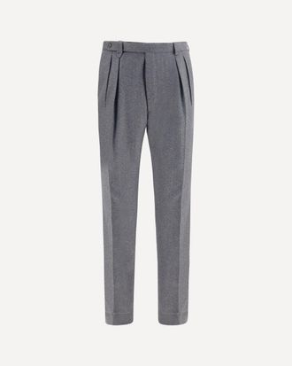 Brioni Elba Trousers in silk, cashmere and linen Male 52