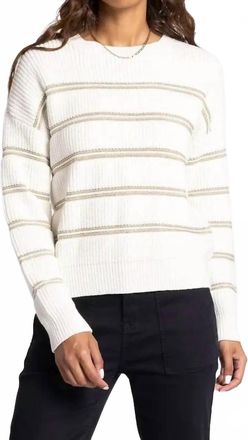 Thread & Supply Seraphnia Stripe Sweater In Snow