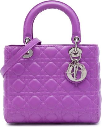 Dior Pre-owned Dior Medium Lambskin Cannage Lady Satchel Ladies KUEQ17TFV45VIEX1