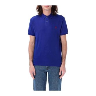 Polo Ralph Lauren Polo Shirts, male, Blue, Size: L Classic-Fit Soft Cotton Short-Sleeve Polo Shirt