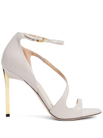 Tom Ford Sandali in pelle 110mm - Grigio