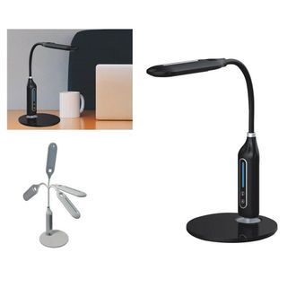 Trade Shop Trade Shop Traesio - Trade Shop - Lampada Por Tavolo Scrivania Led Luce Touch Snodabile Dimmerabile 3 Mode