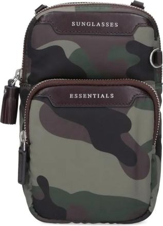 Anya Hindmarch Borsa a spalla Camouflage con zip - Verde