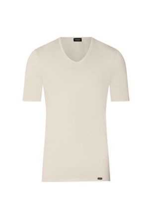 Hanro Ultralight Fitted Cotton V-Neck T-Shirt in Moon at Nordstrom, Size Xx-Large