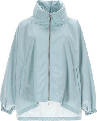 Moorer Lehua-Stp Asymmetrical Hem Zippered Jacket