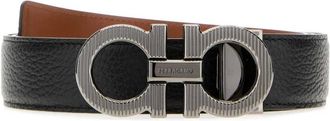 Ferragamo Reversible Gancini Belt - male - Ferragamo - Belts - Black - 110 CM - Accessories