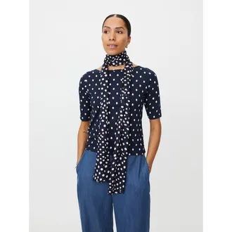 Masai Lightweight Printed Scarf in Navy Blazer at Nordstrom