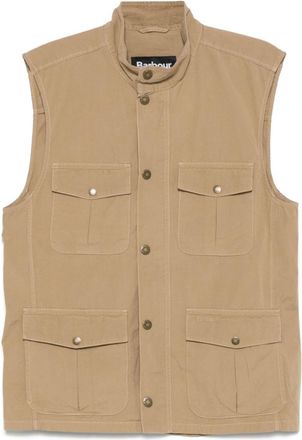 Barbour Beige Mock Collar Jacket