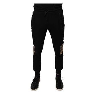 Dolce & Gabbana Leopard Print Slim Fit Jogger Trousers