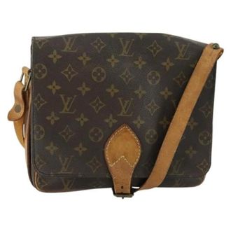 Louis Vuitton Pre-owned Cross Body Bags, female, Brown, Size: ONE SIZE Pre-owned Vintage Canvas Cross Body Bag