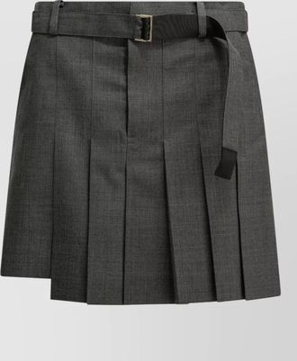 sacai pleated skirt
