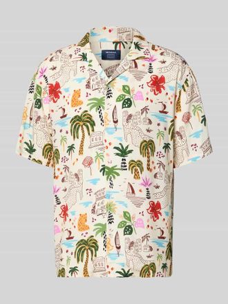 Mc Neal Regular Fit Freizeithemd aus Viskose-Lyocell-Mix mit Reverskragen in Offwhite, Gr&ouml;&szlig;e XXL