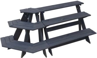 Promadino Blumenständer »Blummentreppe A_nja« mit Eckelement, BxTxH: 137x59x62 cm