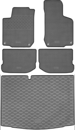 OEM Juego De Alfombrillas De Goma Para Skoda Octavia I Kombi (1997-2010) + Alfombrilla Para El Maletero