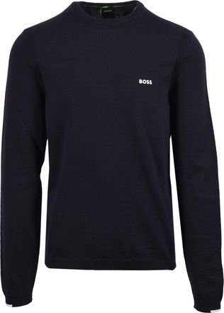 HUGO BOSS Mens K Ever Sweatshirt Dark Blue - Navy Cotton - Size 2XL