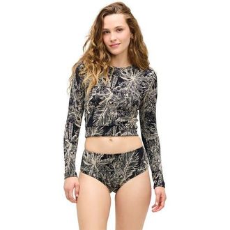 Seea Palomar Crop Top Rashguard - Womens in Madeira at Nordstrom, Size X-Small